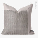 Axyaa Light Grey Splice Pillow Cushion for Home & Hospitality