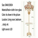 Axyaa European Luxury LED Floor Lamp for Living Room Bedroom Villa Hotels