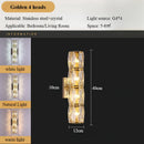 Axyaa Crystal Wall Lamp: Modern & Simple, Ideal for Living Room, Bedroom, & Hallway