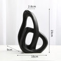 Axyaa Heart Shape Ceramic Vase for Living Room Flower Arrangement