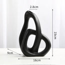 Axyaa Heart Shape Ceramic Vase for Living Room Flower Arrangement