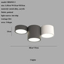 Axyaa Nordic Minimalist LED Ceiling Lamp Black White Cylinder Lighting Fixtures