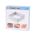 Axyaa Stainless Steel Cake Baking Mold | Adjustable Mousse Circle Square | Cake Decorating Tools