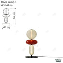 Axyaa Nordic Glass LED Floor Lamp for Home Decor and Indoor Lighting
