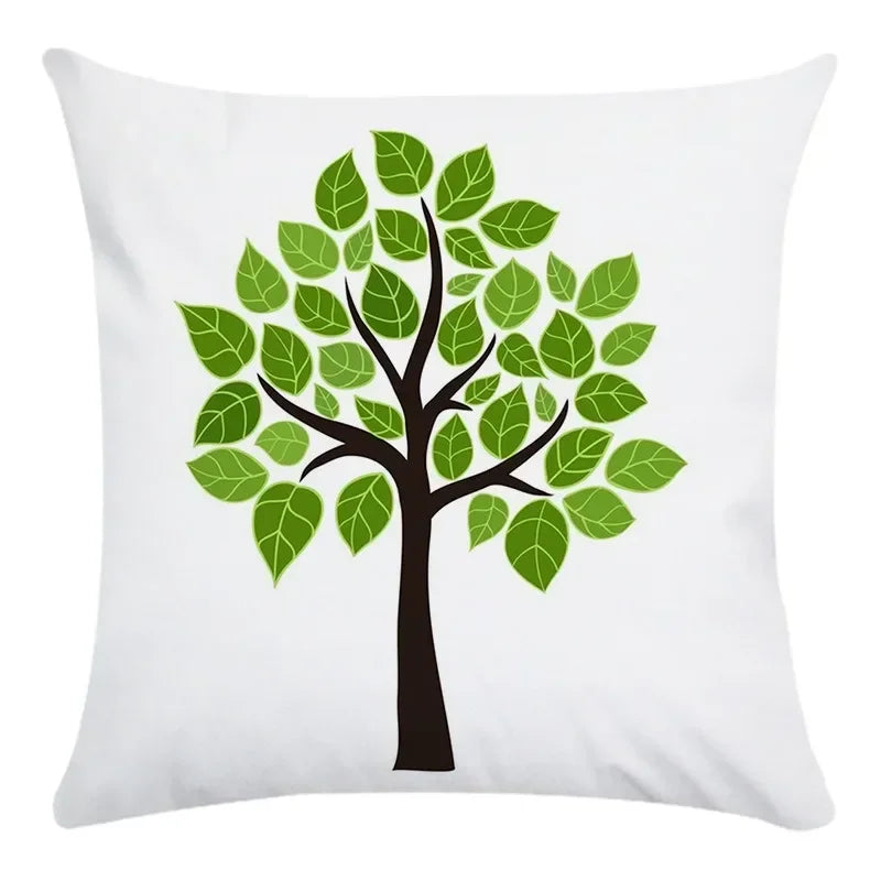 Axyaa Tree Pattern Office Chair Cushion Cover