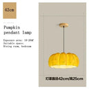 Axyaa Nordic Pumpkin Chandelier & Table Lamps Set for Modern Living Room Décor