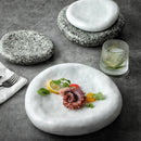 Axyaa Ceramic Sashimi Plate Set - Elegant & Versatile for Home and Restaurant Use