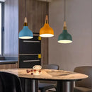 Axyaa Nordic Wood Handle Chandelier Pendant Light