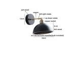 Axyaa Ceramic LED Wall Sconce Lights Bedroom Decoration Modern Nordic Decor Wall Lamp