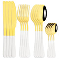 Axyaa 16-Piece Stainless Steel Western Dinnerware Cutlery Set