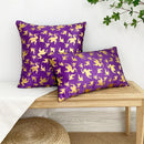 Axyaa Halloween Gilded Pillowcase Cojines, Colorful Sofa Cushion Cover