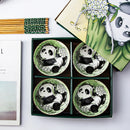 Axyaa Hand Drawn Cartoon Ceramic Bowl & Chopsticks Set: Creative Giftware