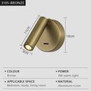 Axyaa LED Rotatable Wall Lamp for Living Room Bedroom Study Lighting Fixtures