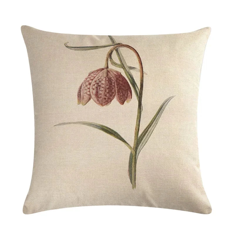 Axyaa Nordic Printed Cotton Linen Pillowcase for Home Office Decor 45*45cm