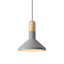 Axyaa Industrial Cement Pendant Light Grey Loft Design for Art Studio & Home