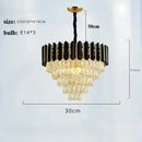 Axyaa Crystal Chandelier K9 for Living Room Bedroom Dining Luxury Pendant Light