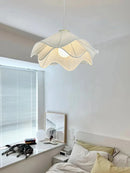 Axyaa Simple Cloth Chandelier: Nordic French Design LED Pendant Light Fixtures