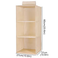 Axyaa Portable Wardrobe Hanging Storage Bag Closet Organizer