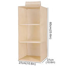 Axyaa Portable Wardrobe Hanging Storage Bag Closet Organizer