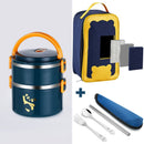 Axyaa Stainless Steel Bento Box Set for Child & Adult Lunch Storage