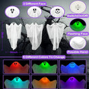 Axyaa LED Flying Ghost Decor: Cute Halloween Outdoor Haunted House Decorations