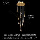 Axyaa Crystal Chandelier: Modern Deluxe Bubble Lamp for Living Room, Dining Room, Bedroom, Stairwell