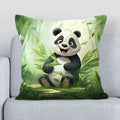 Axyaa Cartoon Panda Sofa Cushion Cover - Luxury Home Decor