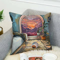 Axyaa Decorative Art Cushion Covers for Sofa & Home Decor, 45x45 Throw Pillows