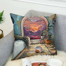Axyaa Decorative Art Cushion Covers for Sofa & Home Decor, 45x45 Throw Pillows