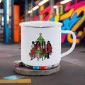 Axyaa Santa Pattern Christmas Coffee Mug Gift Set