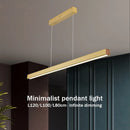 Axyaa Nordic LED Pendant Light for Dining Room Kitchen Bar - Dimmable Strip Chandelier