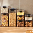 Axyaa Stackable Food Storage Jar Set for Cereal, Candy, Tea, and Dried Fruit