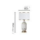 Axyaa Ceramic LED Desk Lamp for Home Office and Hotel Decor