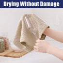 Axyaa Microfiber Waffle Kitchen Towels - Ultra Absorbent Cleaning Rags