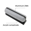 Axyaa Outdoor Waterproof LED Wall Lamp for Garden Courtyard and Porch
