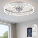 Axyaa Pendant Arm Ceiling Fan with Built-in LED Light, Adjustable Speed and Silent Operation