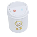 Axyaa Mini Trash Can Bin Tube with Cover and Kawaii Stickers