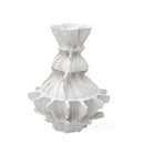 Axyaa Abstract Pleated Gear Resin Vase Home Decor Accessory
