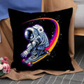 Axyaa Astronaut Theme Pillow Cover Set for Home Decor - 45*45 Size