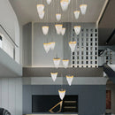 Axyaa Crystal Chandeliers: Modern Indoor LED Ceiling Lighting