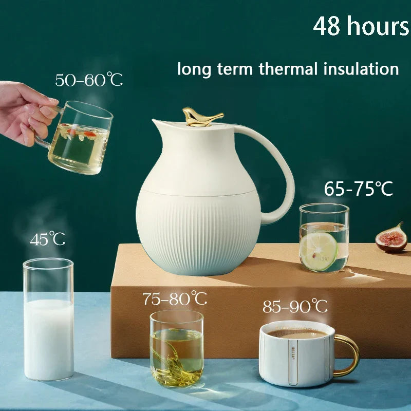 Axya Retro Insulated Vacuum Flask Kettle Portable Thermal Tea Pot Bottle