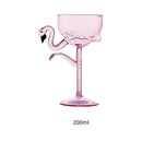 Axyaa Flamingo Stem Goblet Glass Champagne Coupe Martini Cocktail Party Glasses