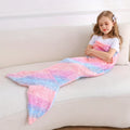 Axyaa Glowing Mermaid Tail Blanket: Plush Wearable Blanket for Teen Girls, Unicorn Sleeping Bag