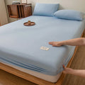 Axyaa Waterproof Washed Cotton Fitted Sheet Set