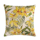 Axyaa Palm Leaf Green Seat Cover with Beautiful Flower Design for Sofa Decor