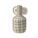 Axyaa Geometric Ceramic Vase | Desktop Storage Container | Home Decoration Accessories