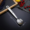 Axyaa Stainless Steel Serving Ladle Skimmer Colander Spoon Oil Separator Dishwasher Safe