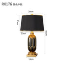 Axyaa Ceramic Floor Lamp: European Retro Table Lamp for Living Room, Bedroom, and Home Decoration