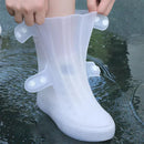 Axyaa Waterproof Silicone Shoe Cover Outdoor Anti-slip Rain Boots Reusable Footwear