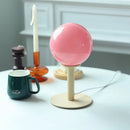 Glass Cream Mushroom LED Desk Lamp for Modern Minimalist Bedroom by Axyaa